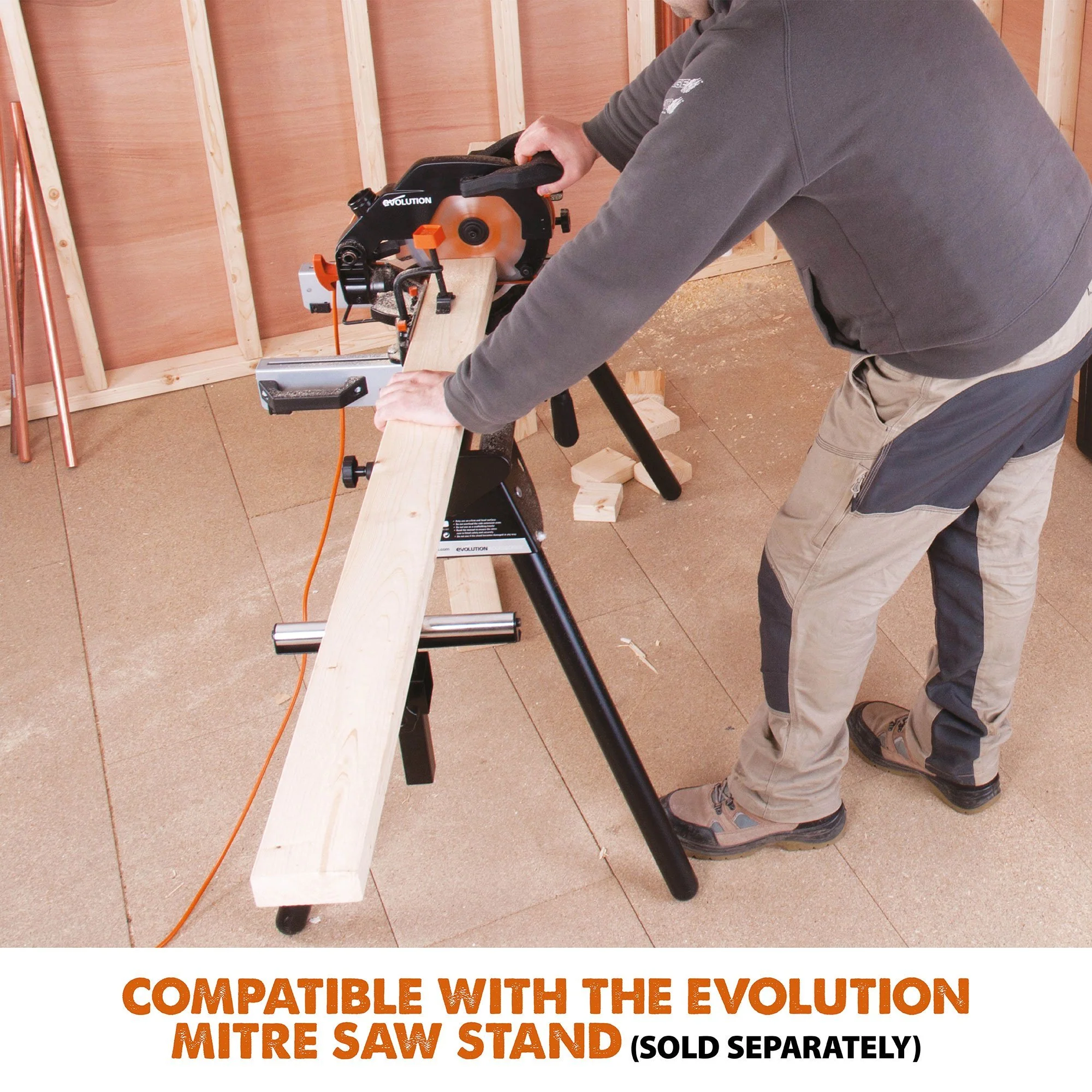 Evolution R210CMS+ Compound Mitre Saw With Extra Wood Blade Bundle - Image 18