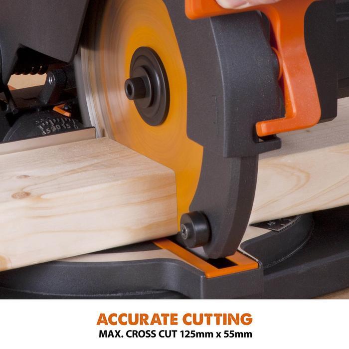 Evolution R210CMS+ Compound Mitre Saw With Extra Wood Blade Bundle - Image 6