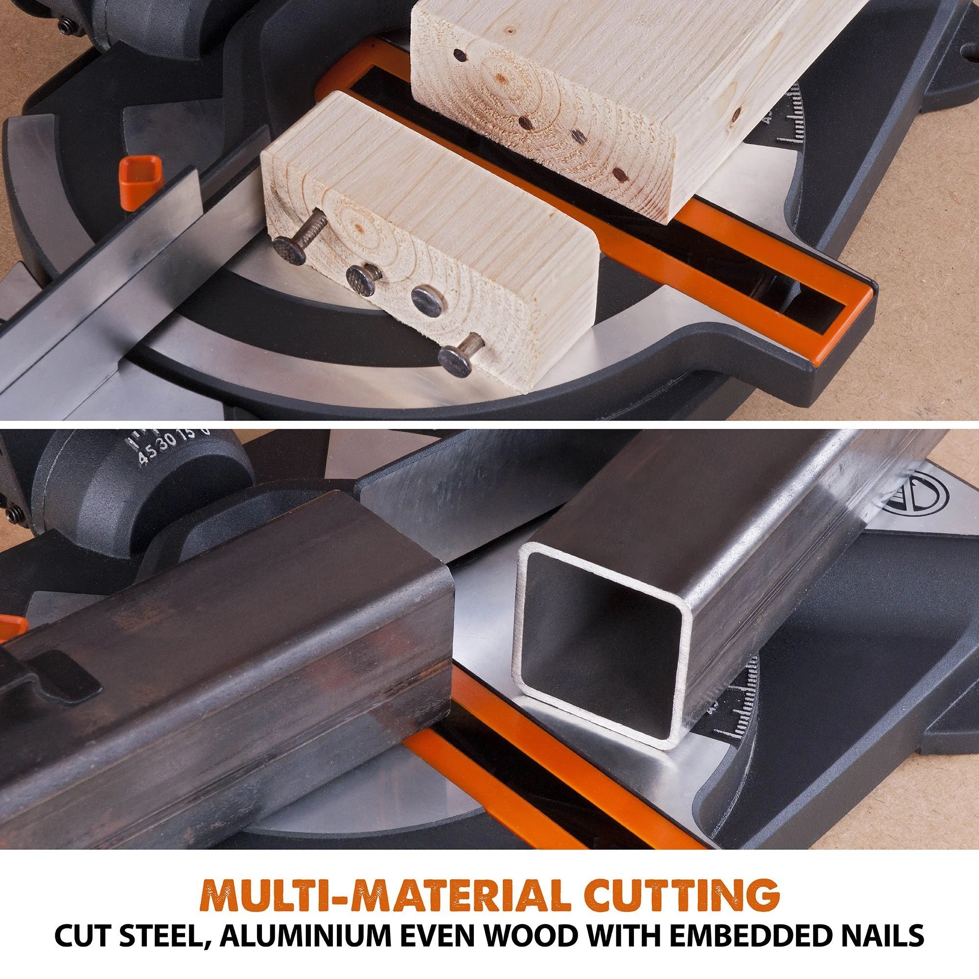 Evolution R210CMS+ Compound Mitre Saw With Extra Wood Blade Bundle - Image 9