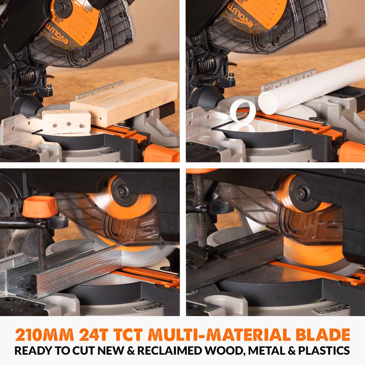 Combination Mitre Saw and Table Saw With 210mm Multi-material Blade R210MTS-G2 - Image 3