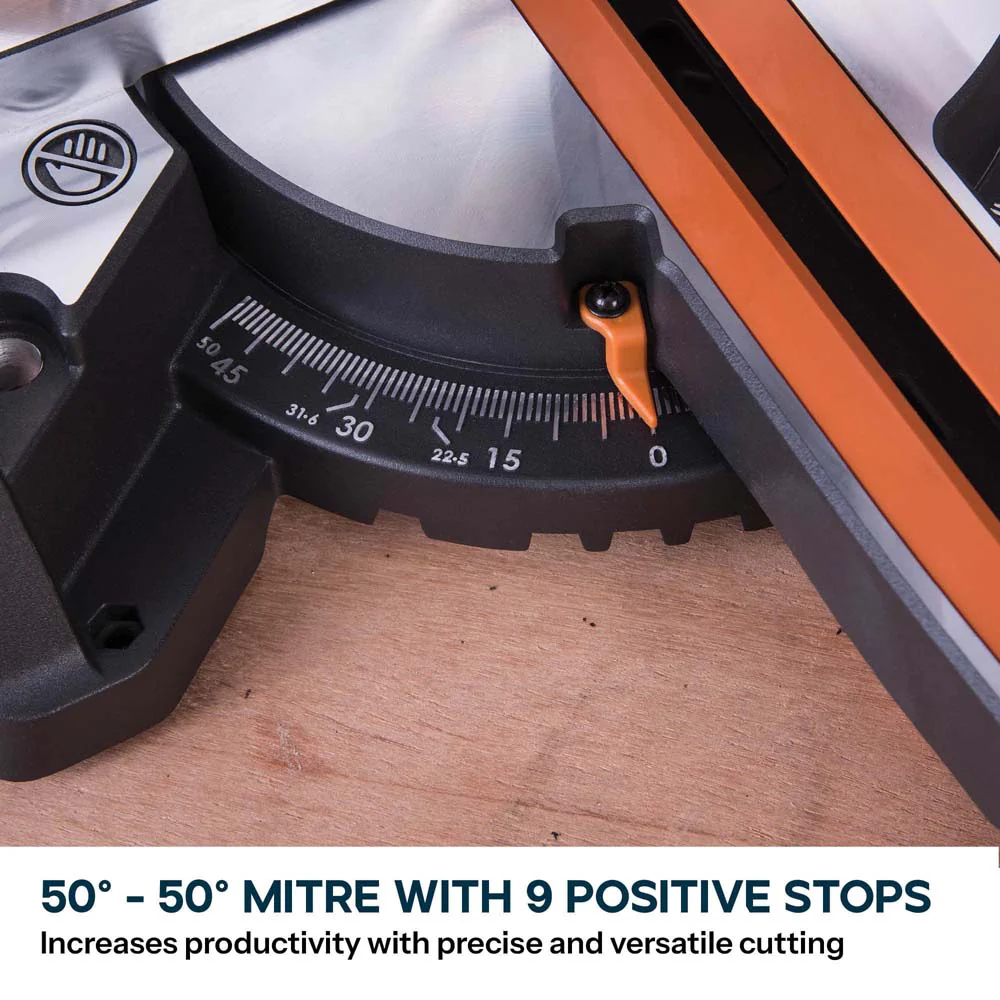 Evolution R210SMS+ 210mm Sliding Mitre Saw & Stand Bundle - Image 7