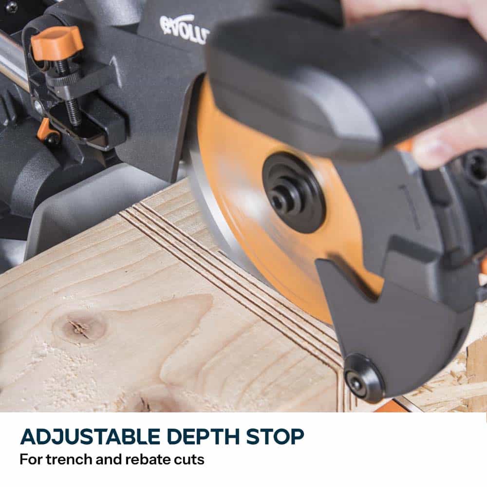 Evolution R210SMS-300+ Sliding Mitre Saw & XL Rolling Stand Bundle - Image 13