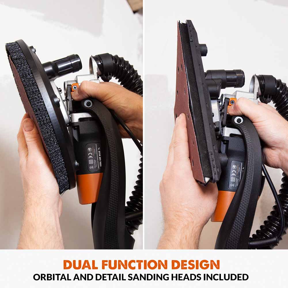 Evolution Telescopic Dry Wall Sander With Dual Heads, 710W, 240V | R225DWS-T - Image 3