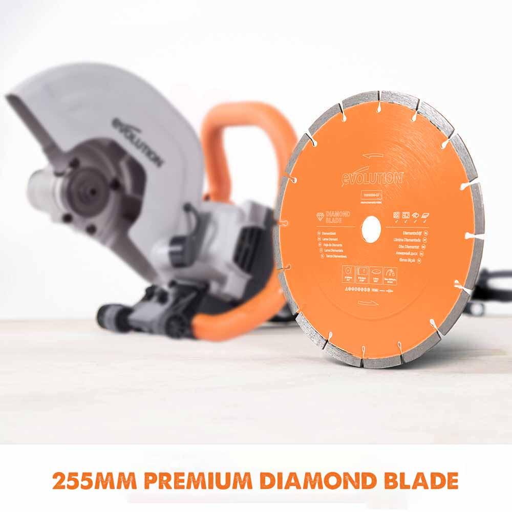 Evolution R255DCT Diamond Disc Cutter Blade Variety Pack 22.2mm Bore - Image 8