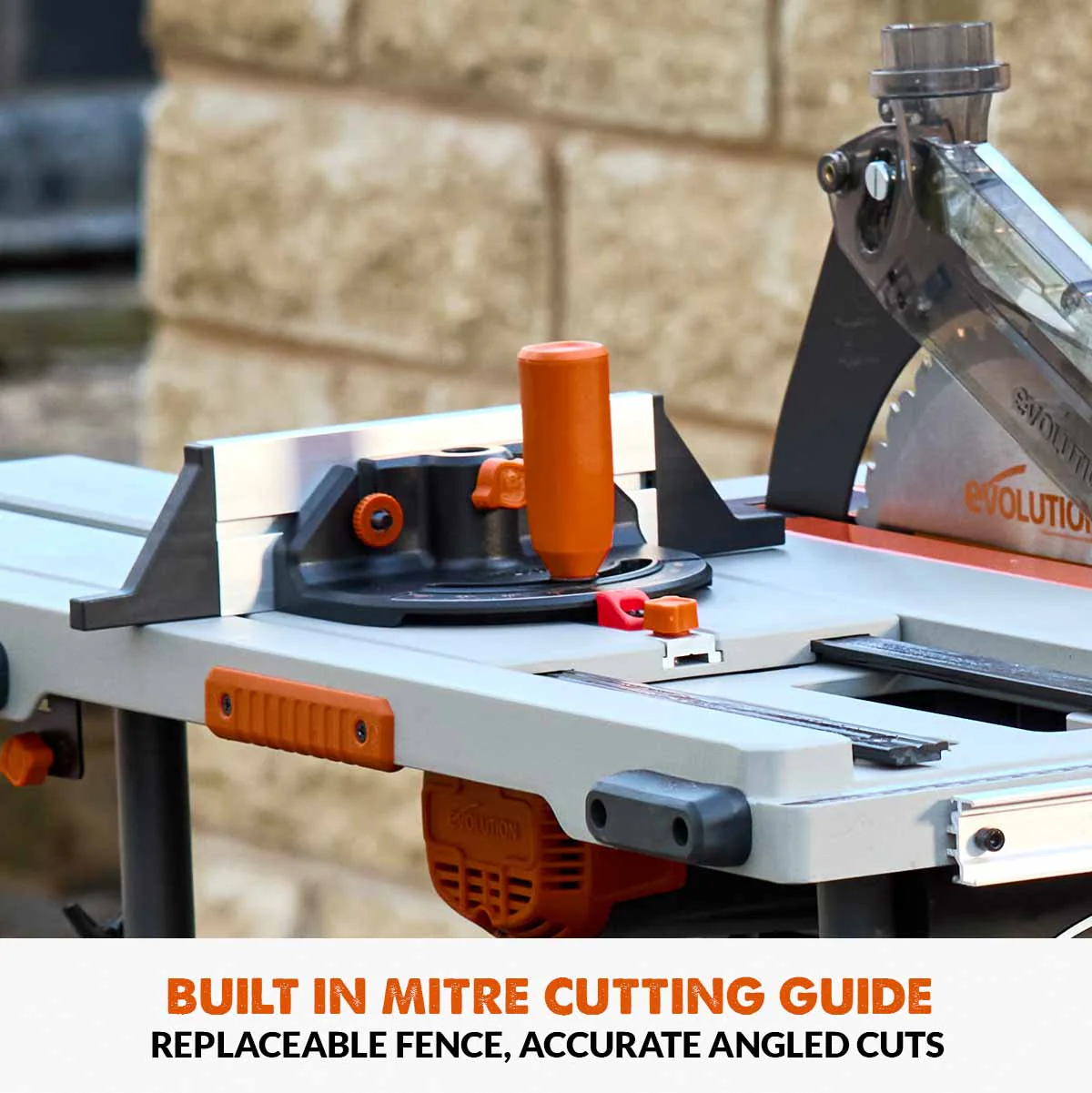 Evolution R255TBL Portable Table Saw 230v 255mm With TCT Multi-material Blade - Image 12