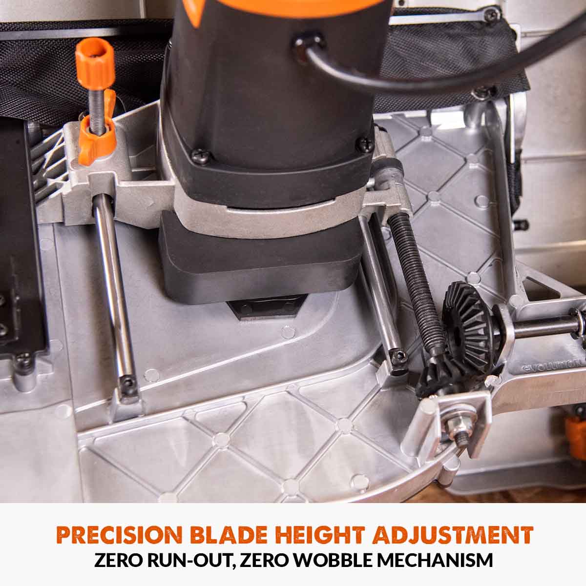 Evolution R255TBL Portable Table Saw 230v 255mm With TCT Multi-material Blade - Image 4