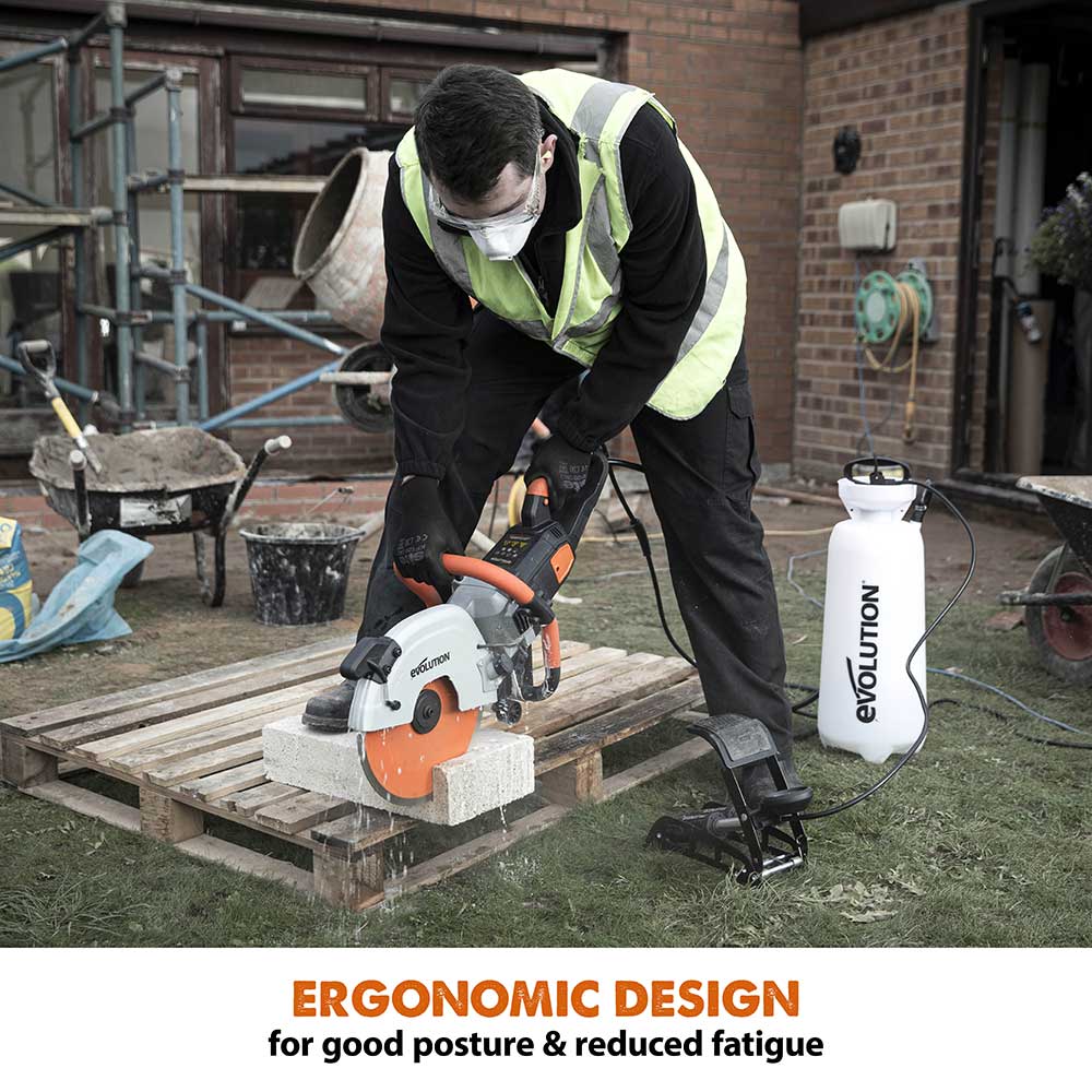 R300DCT+ Electric Disc Cutter with Hand Pump Water Bottle, Bag & Extra Blade - Image 10