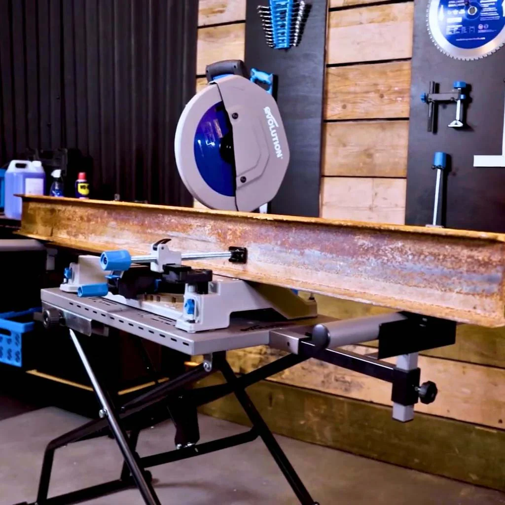 Evolution S355MCS 355mm Heavy Duty Chop Mitre Saw & Wheeled Stand Bundle - Image 30