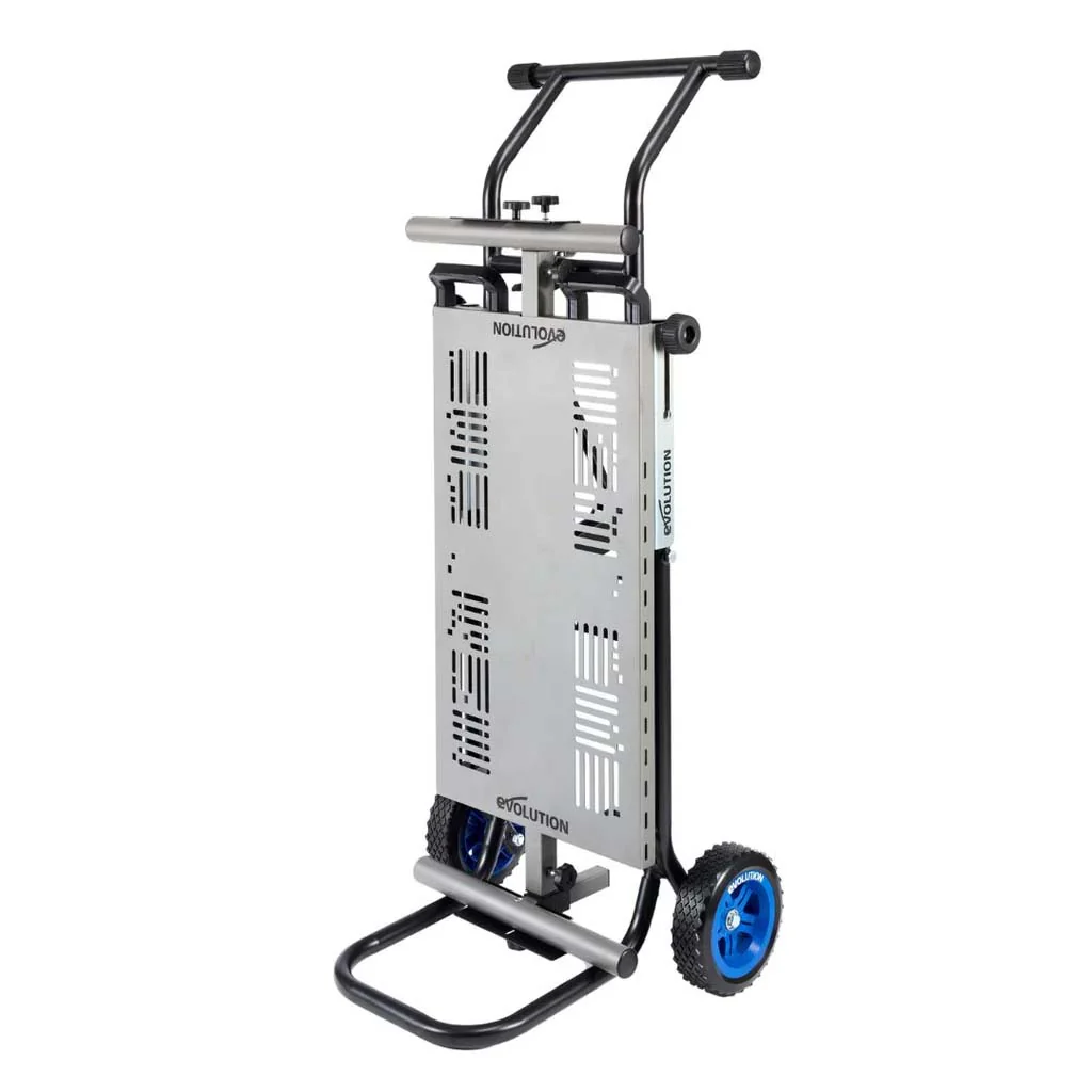 Evolution S355MCS Mitre Chop Saw Wheeled Stand With Powerlift Assist. - Image 8