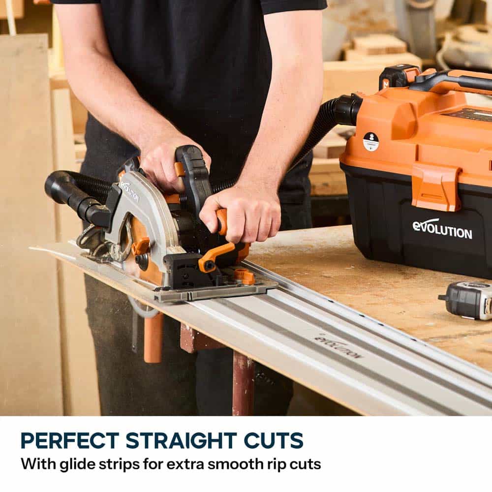 Evolution ST1400-G2 Universal 1.4m Circular Saw Track (2x 700mm ) With Self-Aligning Connectors - Image 5