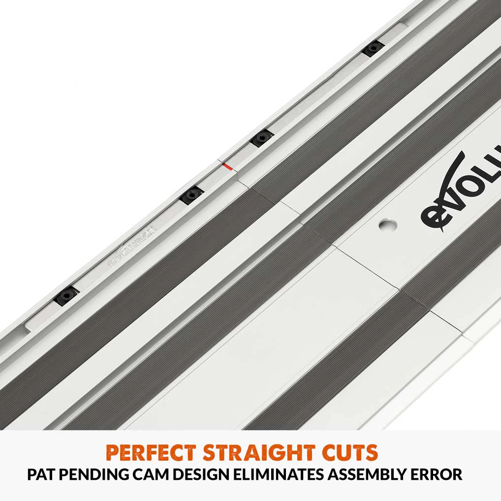 Evolution R185CCSX+ Circular Saw & ST2800-G2 Universal 2.8m Track Bundle (2x 1400mm ) With Self-Aligning Connectors - Image 6