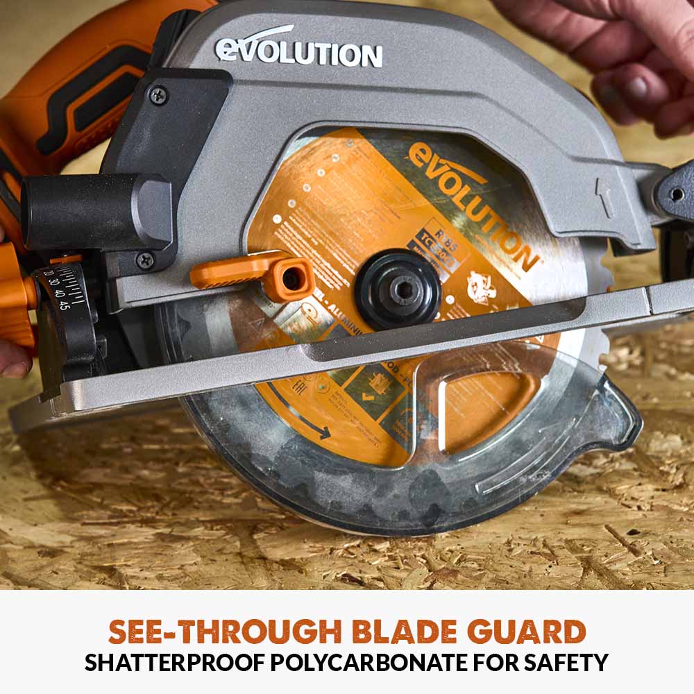 Evolution R185CCSX-Li 185mm Cordless Circular Saw & ST2800-G2 Universal 2.8m Track Bundle - Image 13