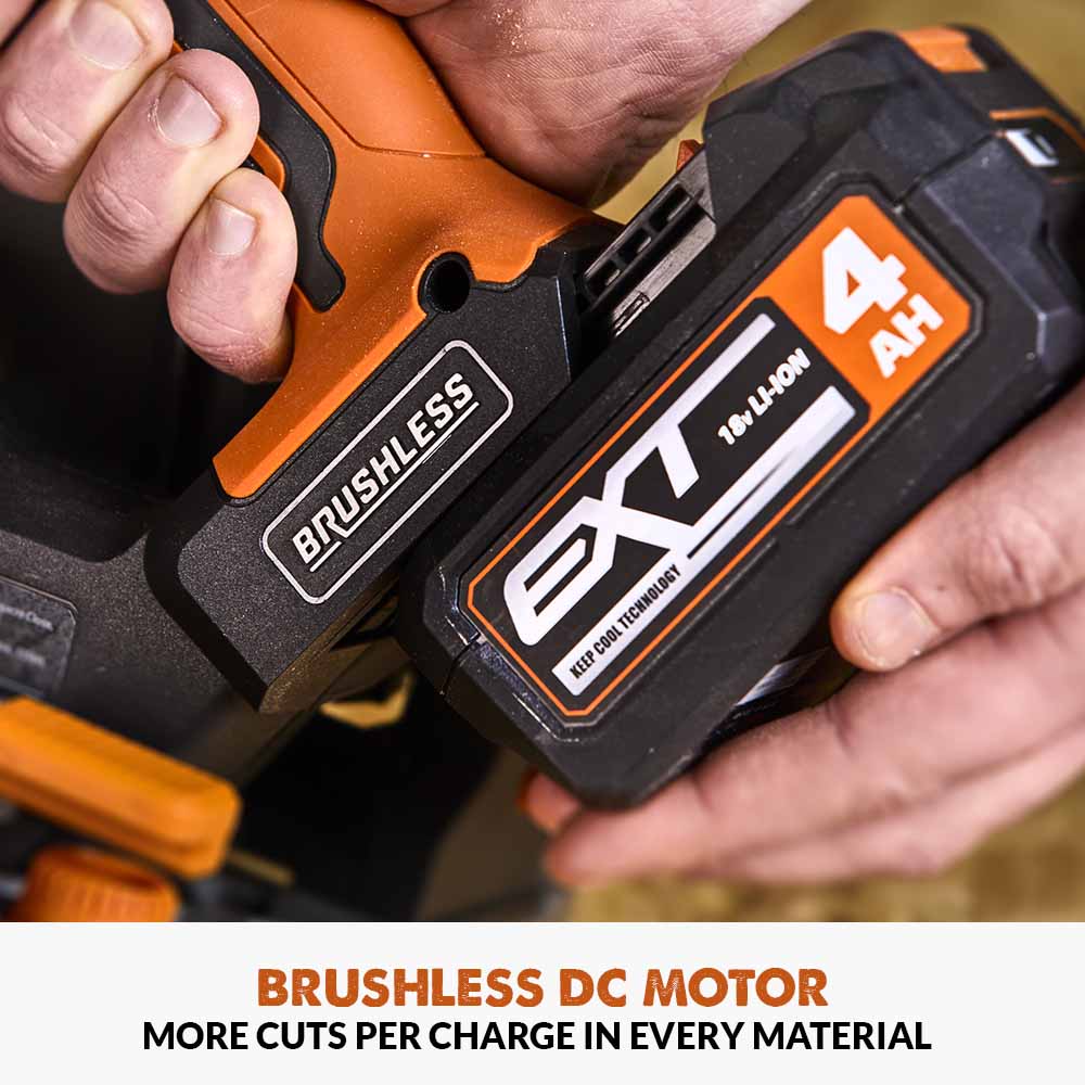 Evolution R185CCSX-Li 185mm Cordless Circular Saw & ST2800-G2 Universal 2.8m Track Bundle - Image 4