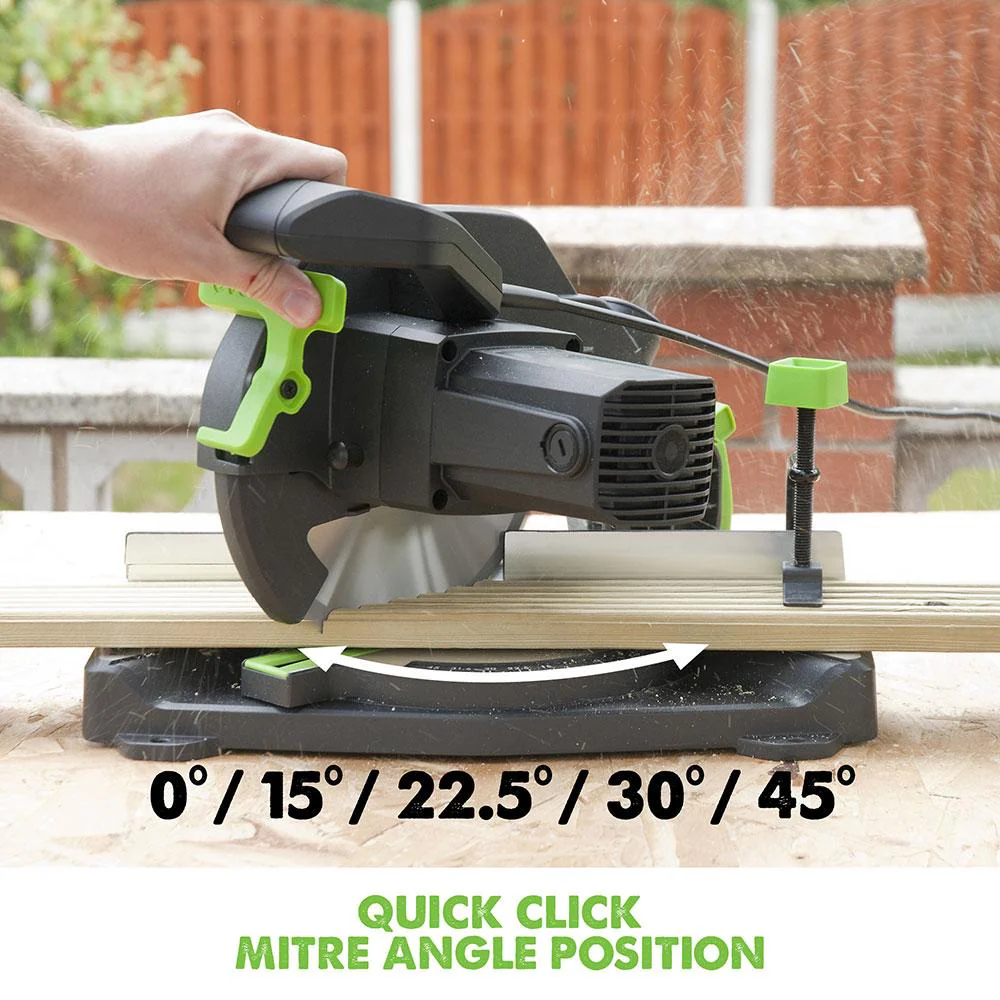 Evolution F210CMS 210mm Compound Mitre Saw With TCT Multi-Material Cutting Blade (230v) - Image 10