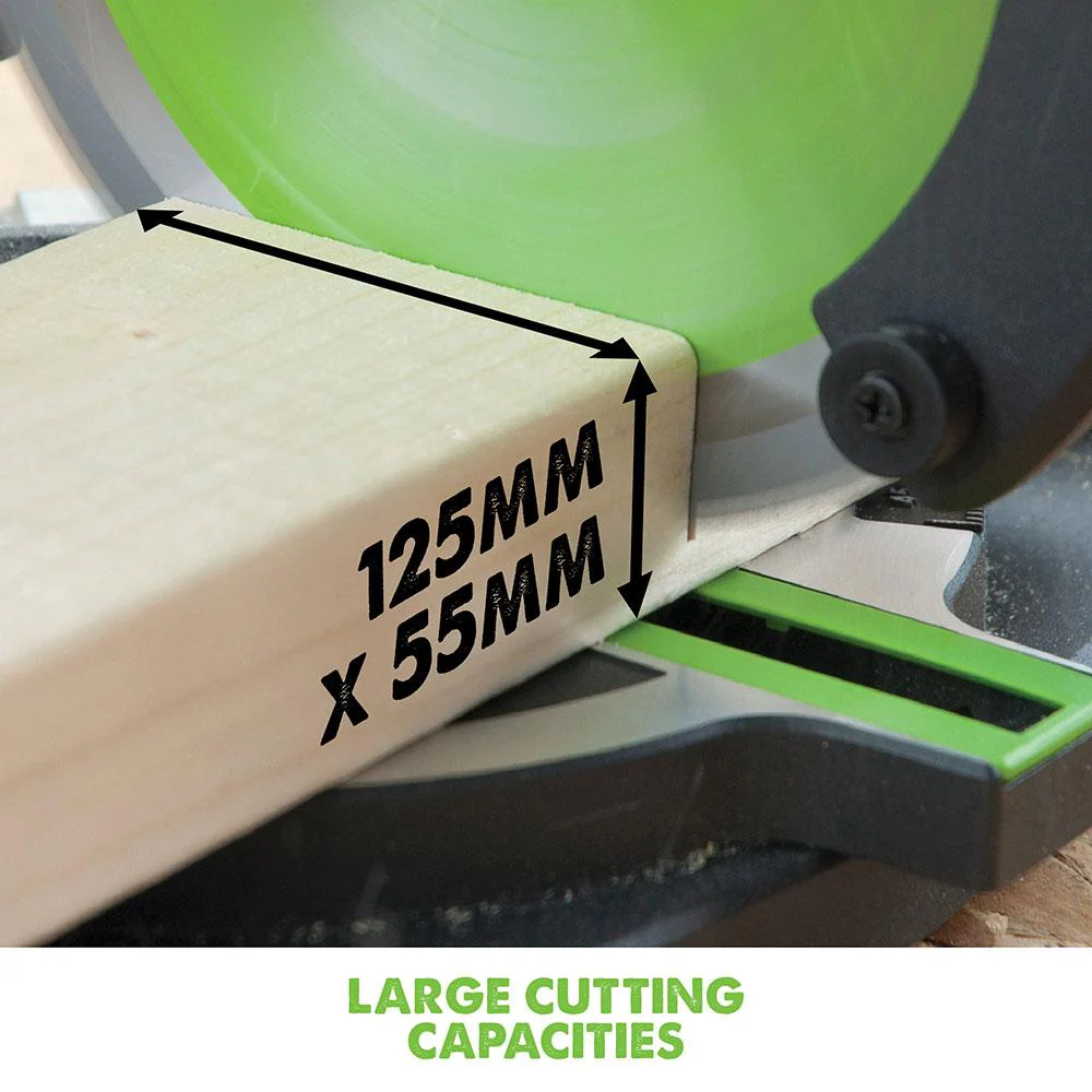 Evolution F210CMS 210mm Compound Mitre Saw With TCT Multi-Material Cutting Blade (230v) - Image 12