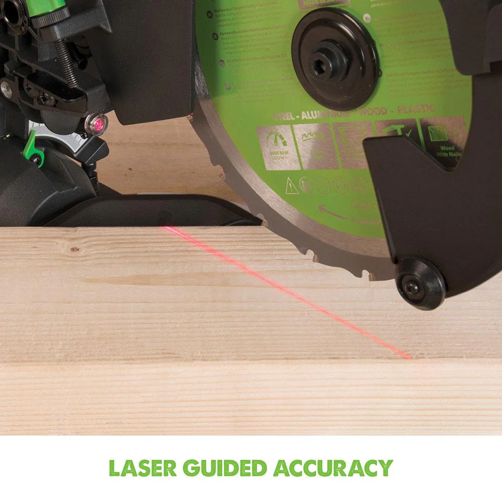 Evolution F210SMS 210mm Sliding Mitre Saw With TCT Multi-Material Cutting Blade (230v) - Image 10