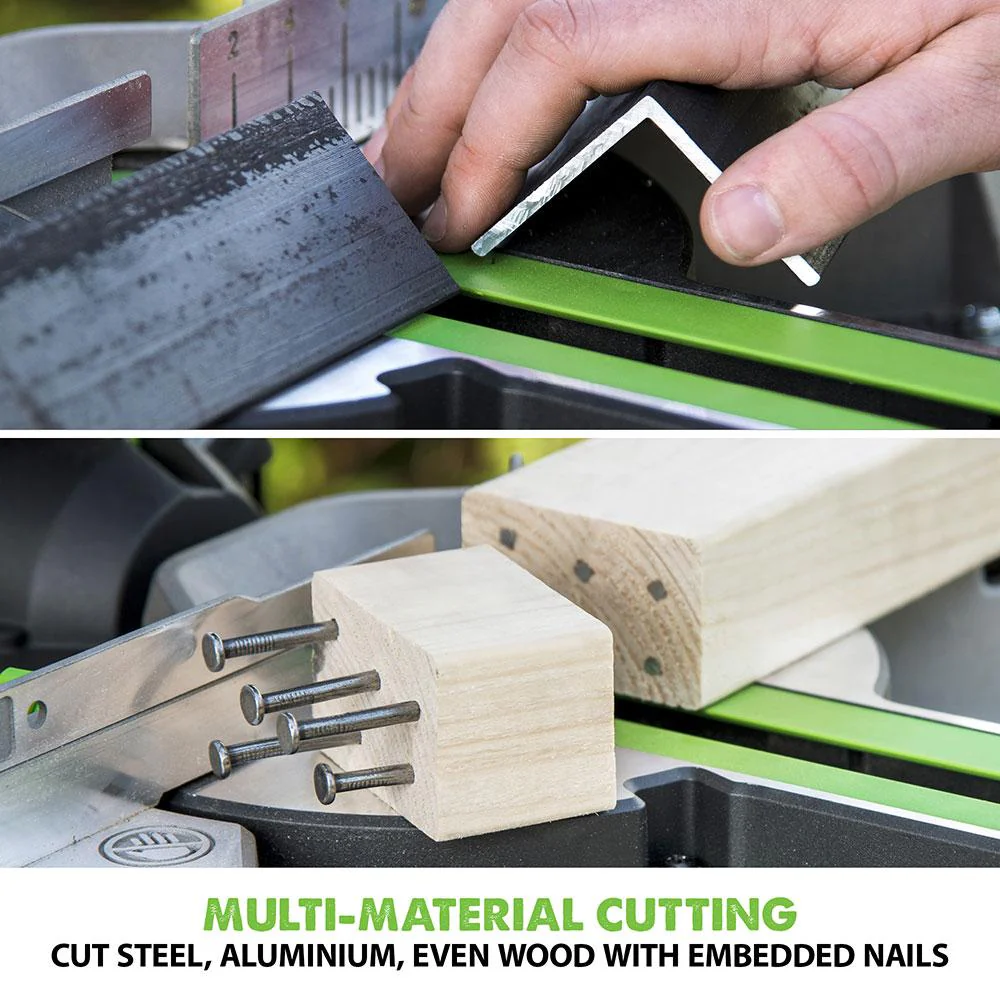Evolution F210SMS 210mm Sliding Mitre Saw With TCT Multi-Material Cutting Blade (230v) - Image 3