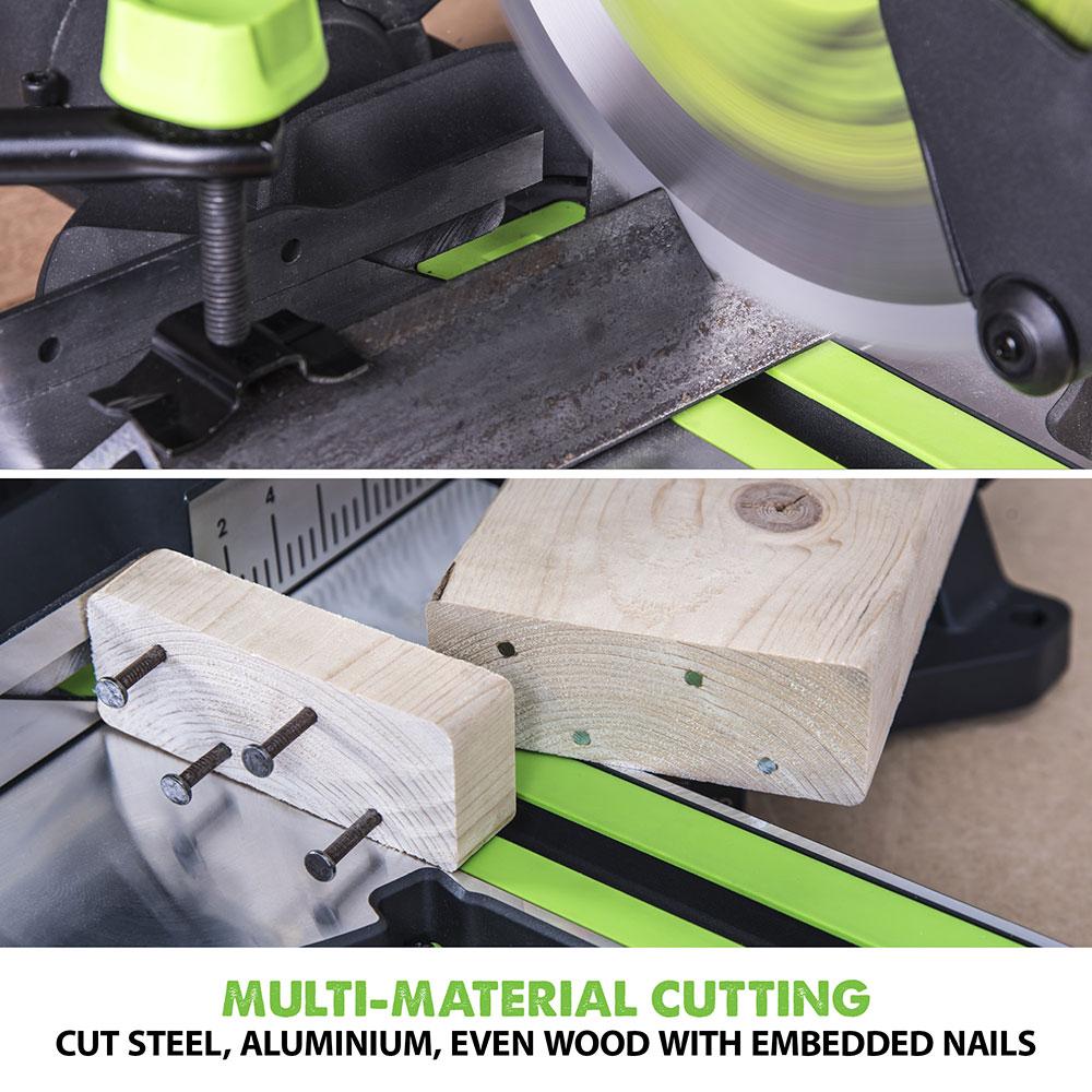 Evolution F255SMS 255mm Sliding Mitre Saw With TCT Multi-Material Cutting Blade (230v) (Refurbished - Fair Condition) - Image 3
