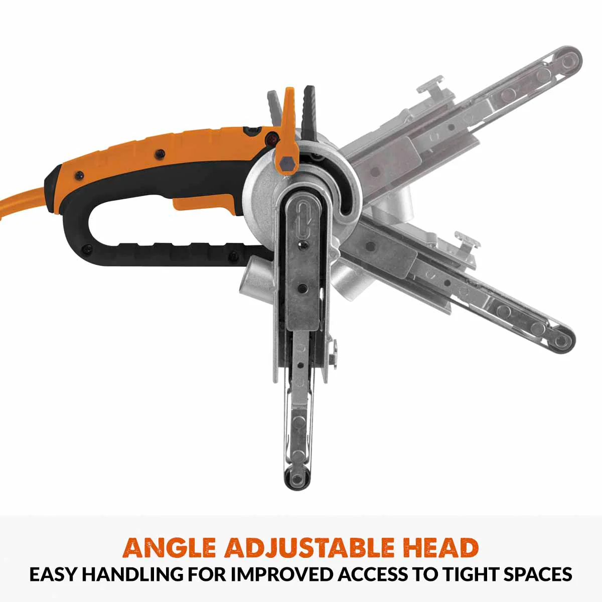 Evolution 400w Electric Thin Belt Sander Power File 230v With 3 Sanding Belts - Image 6