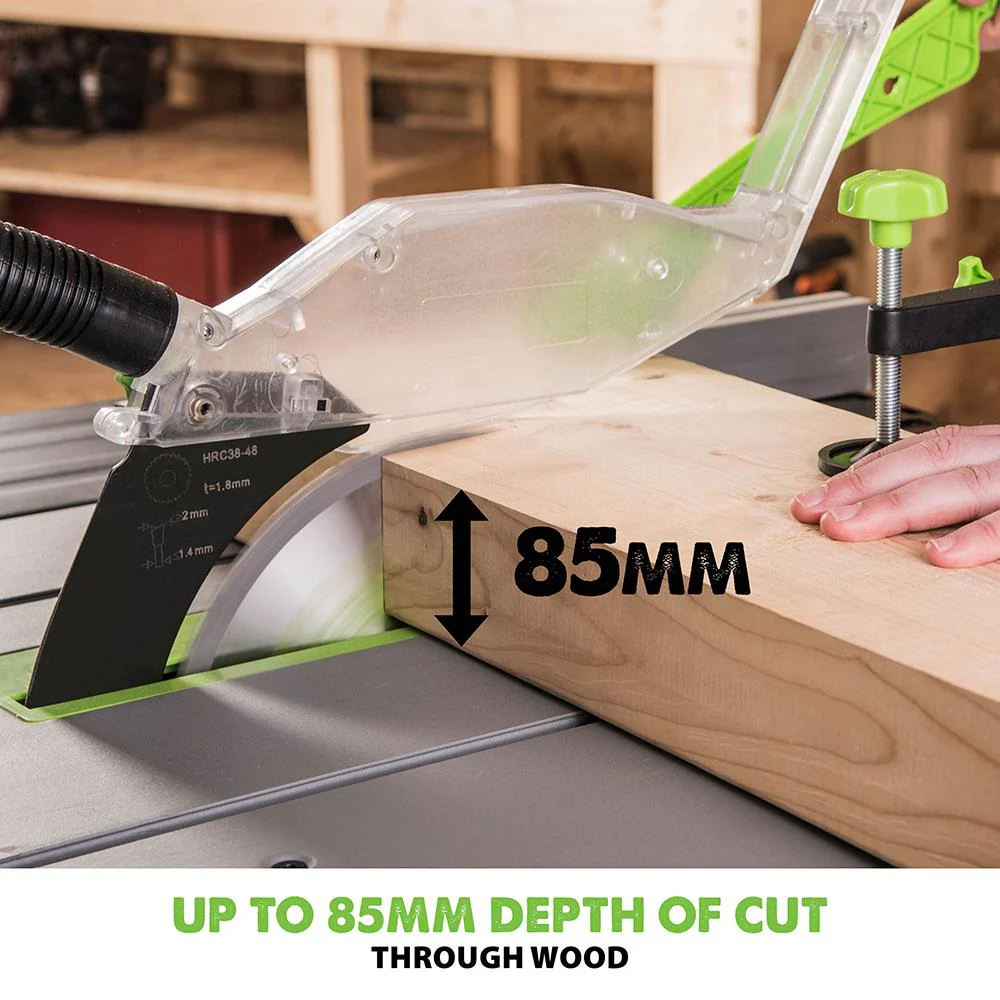 Evolution FURY5-S 255mm Table Saw With TCT Multi-Material Cutting Blade (230v) - Image 9