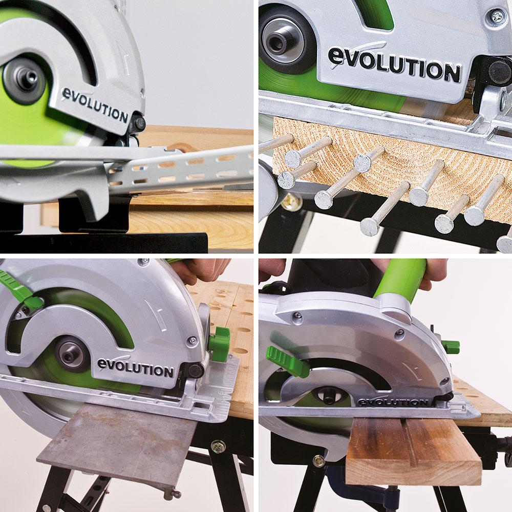 Evolution 185mm Multi-Material Cutting 16T Circular Saw Blade - Image 3