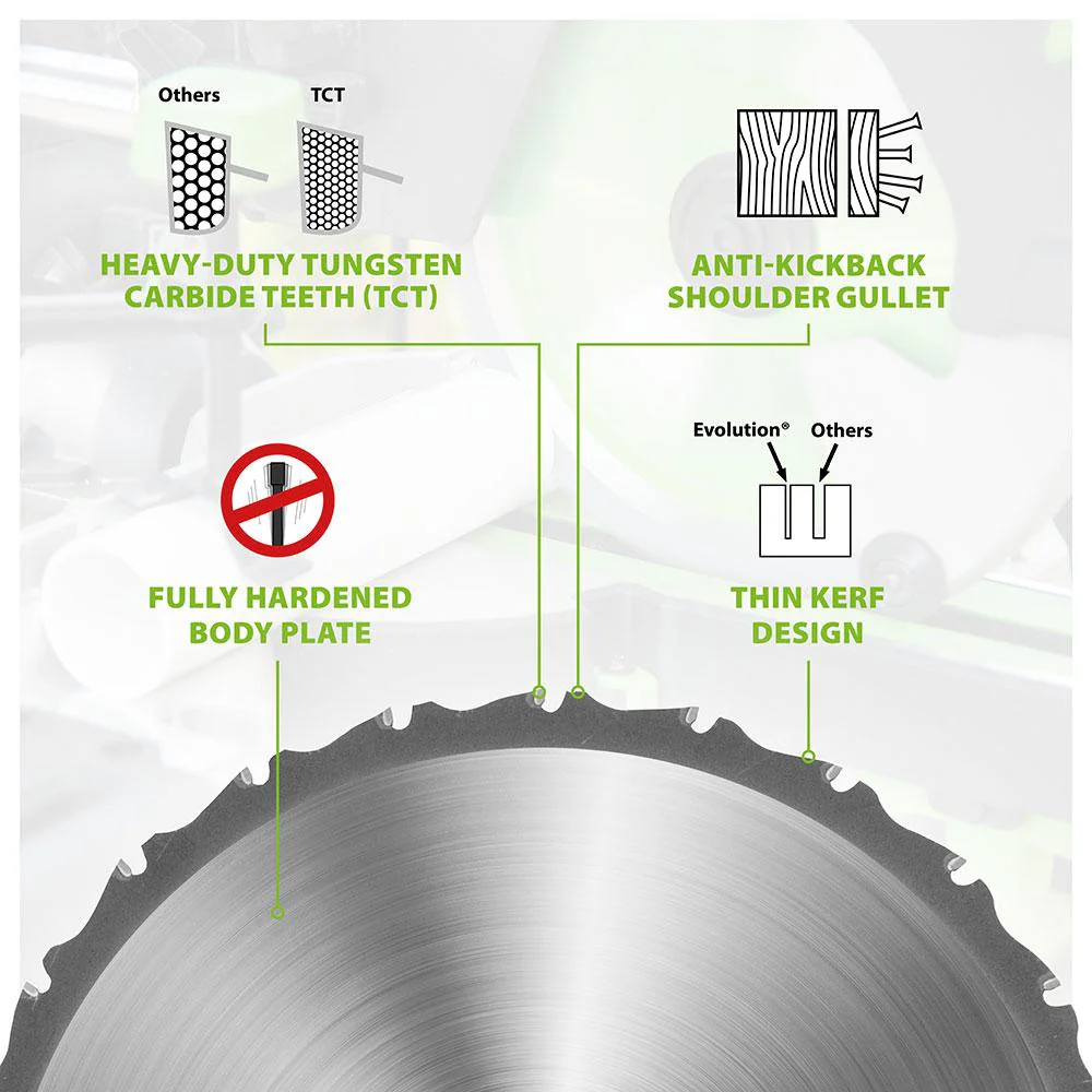 Evolution 255mm Multi-Material Cutting 24T Blade - Image 5