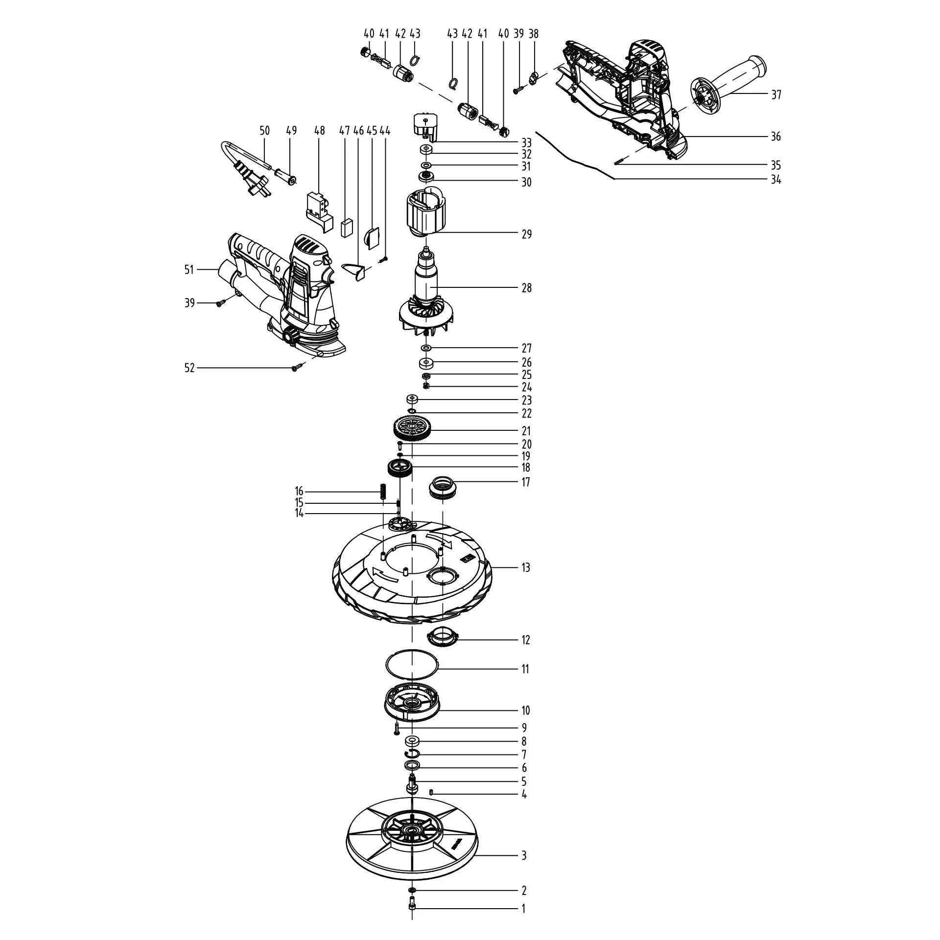 Evolution Handheld Dry Wall Sander Spare Parts - Image 2