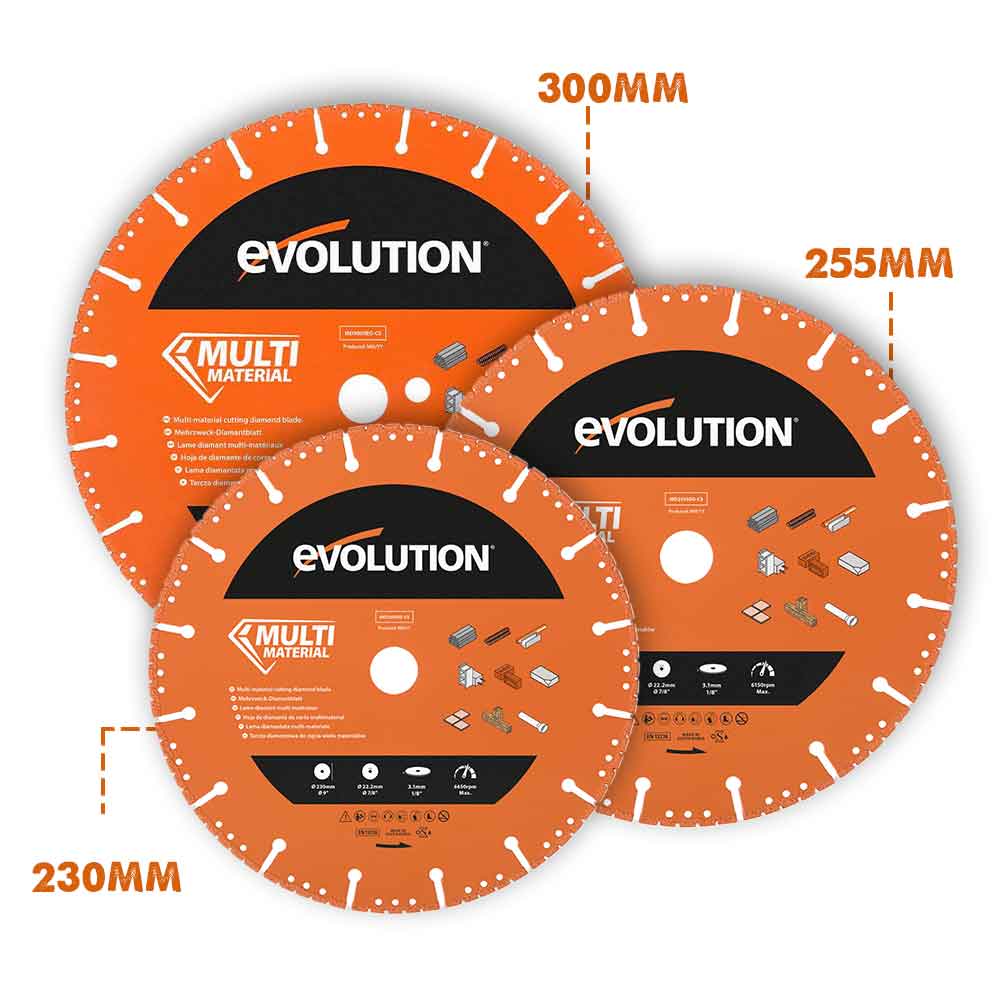 Evolution 230mm Heavy Duty Diamond Demolition Disc Cutter Blade, 22.2mm Bore - Image 4
