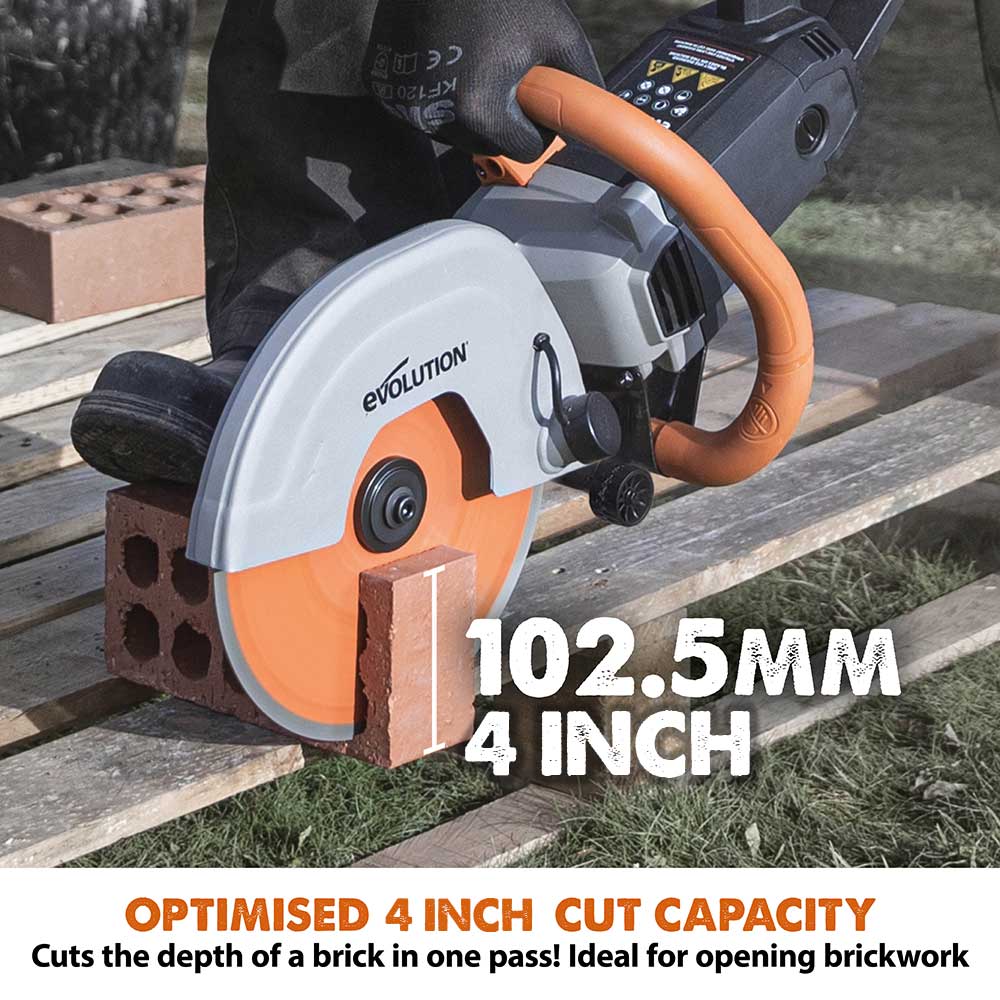 Evolution 255mm Premium Diamond Disc Cutter Blade, 22.2mm Bore - Image 3