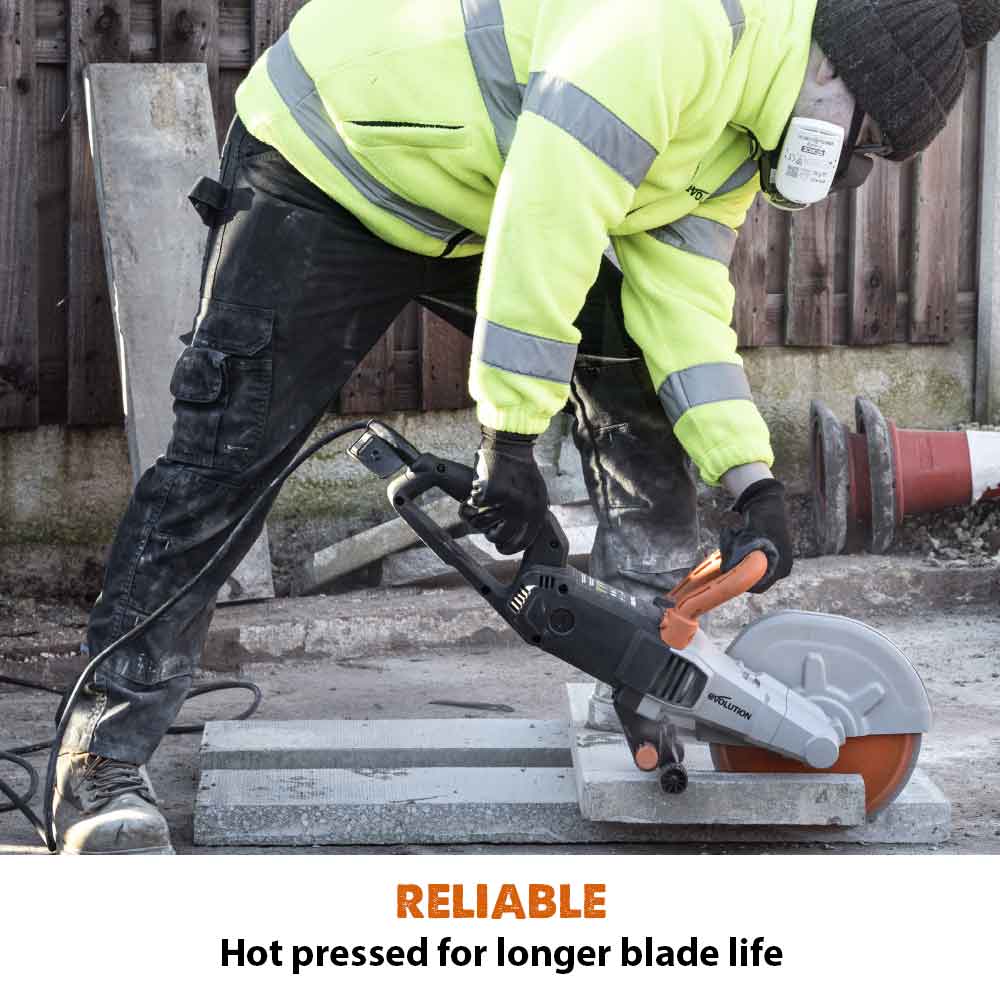 Evolution 255mm Premium Diamond Disc Cutter Blade, 22.2mm Bore - Image 4