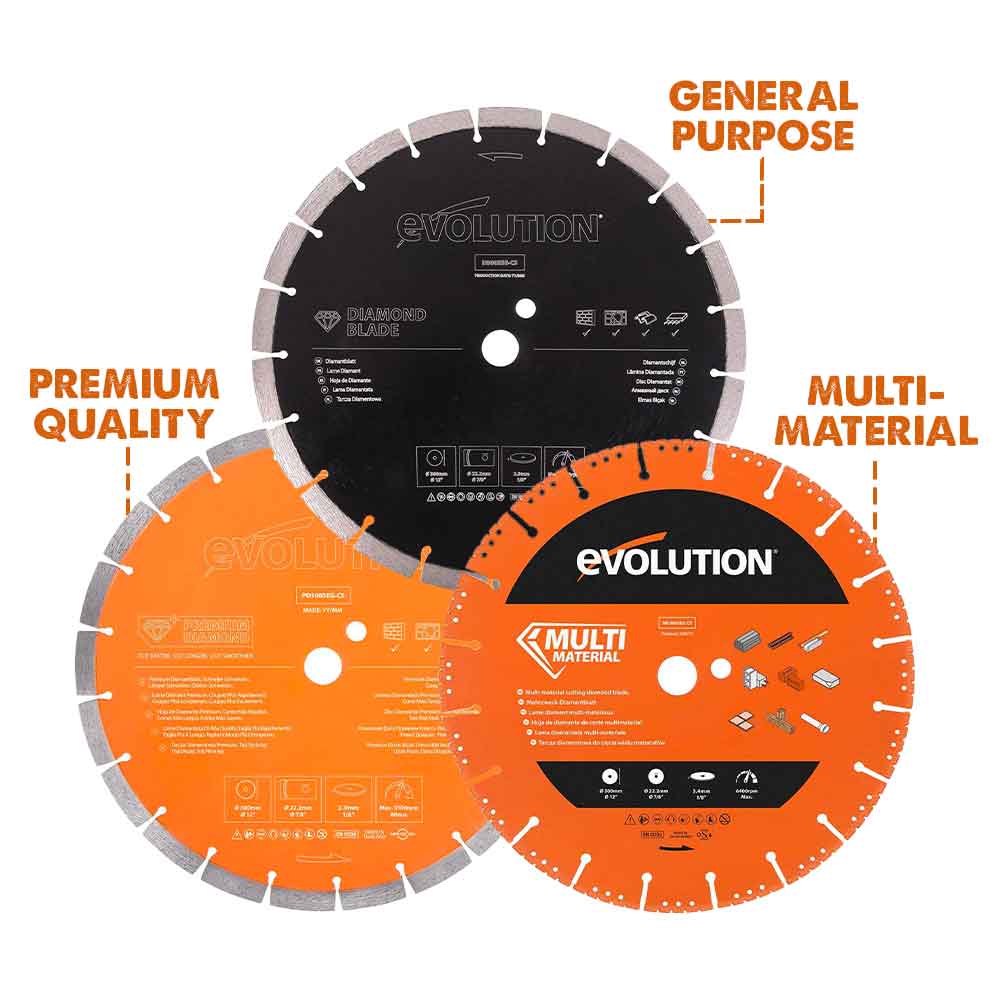 Evolution 300mm Premium Diamond Disc Cutter Blade, 22.2mm Bore - Image 8