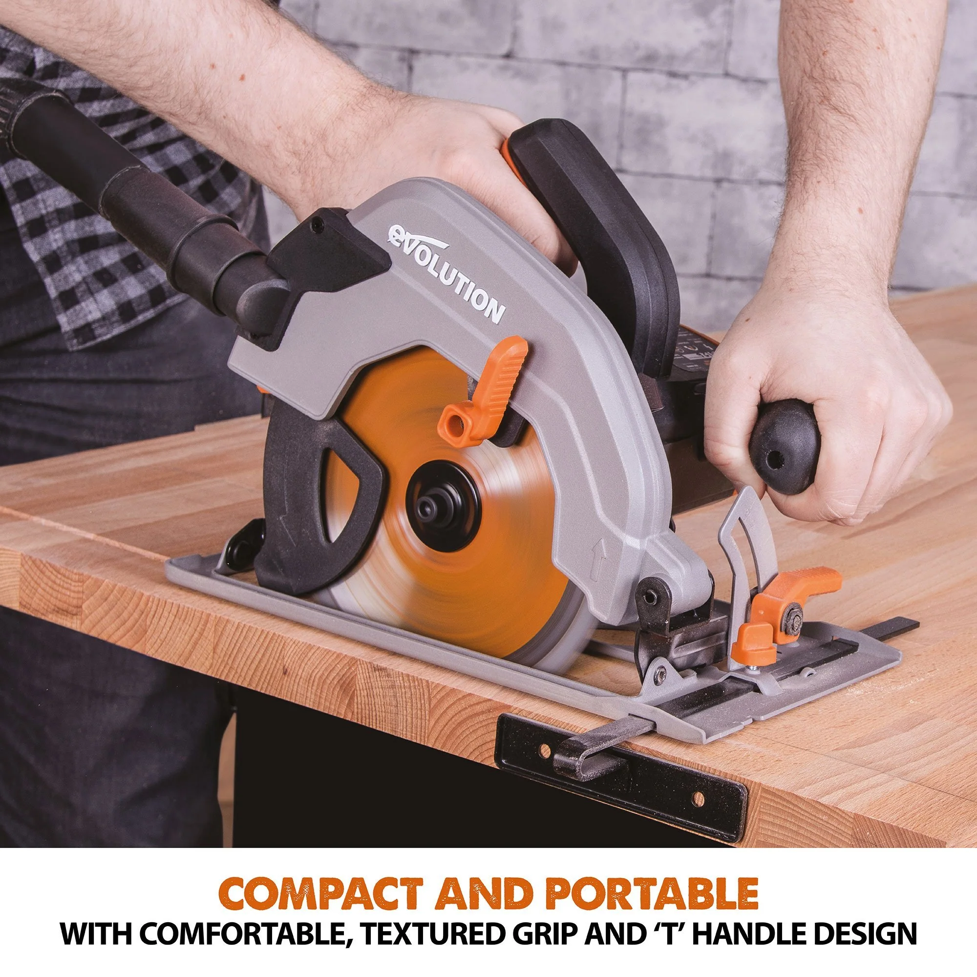 Evolution R165CCSL 165mm Circular Saw with TCT Multi-Material Cutting Blade - Image 13
