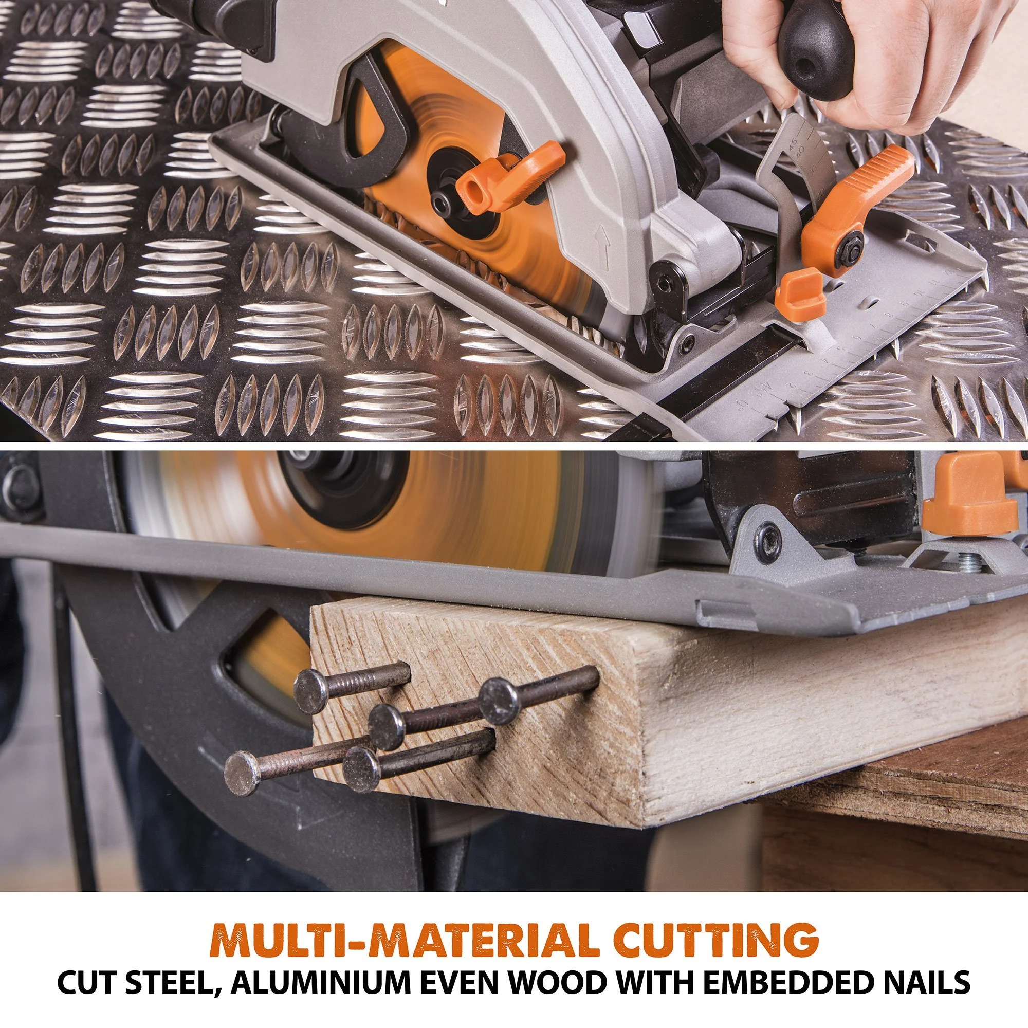 Evolution R165CCSL 165mm Circular Saw with TCT Multi-Material Cutting Blade - Image 3