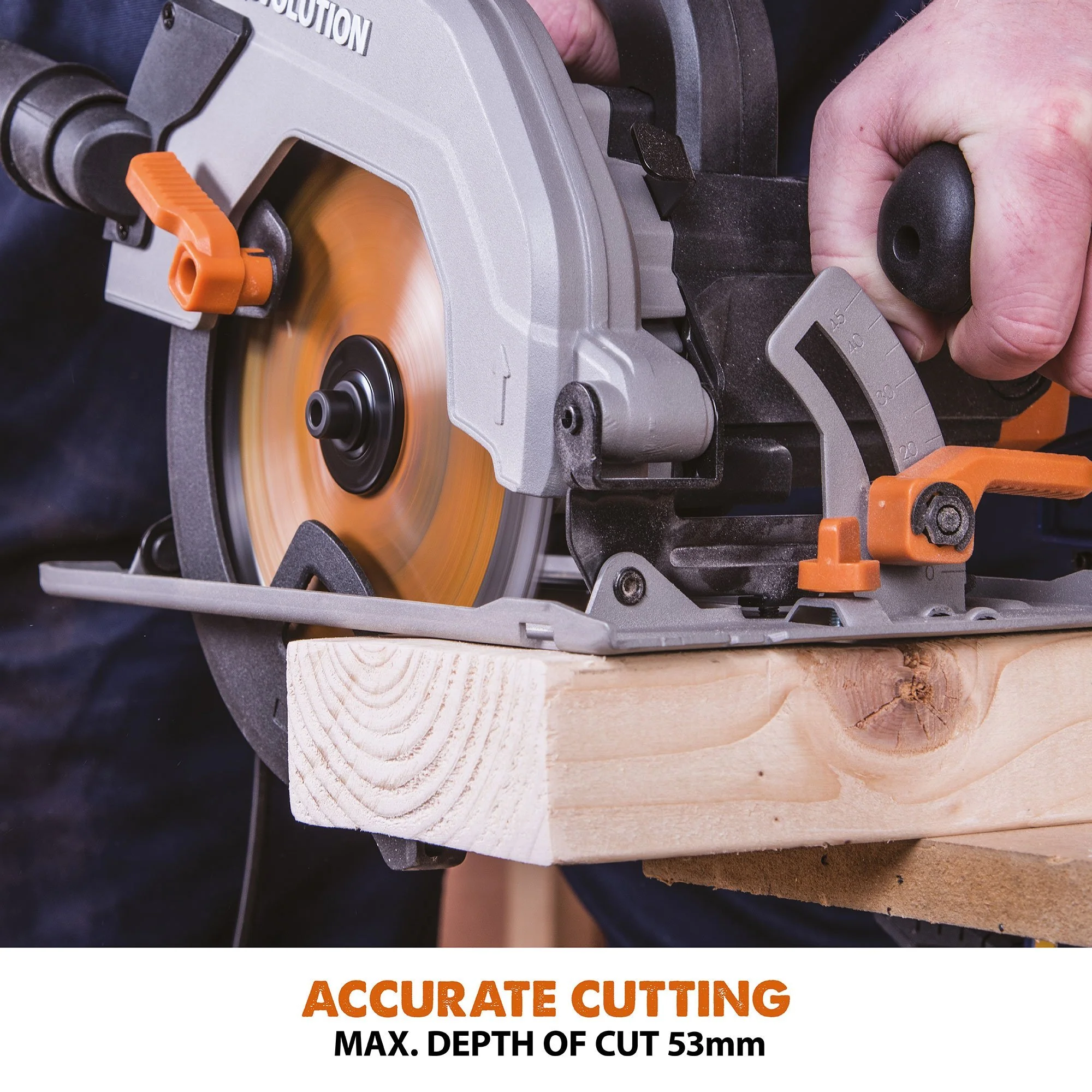 Evolution R165CCSL 165mm Circular Saw with TCT Multi-Material Cutting Blade - Image 5
