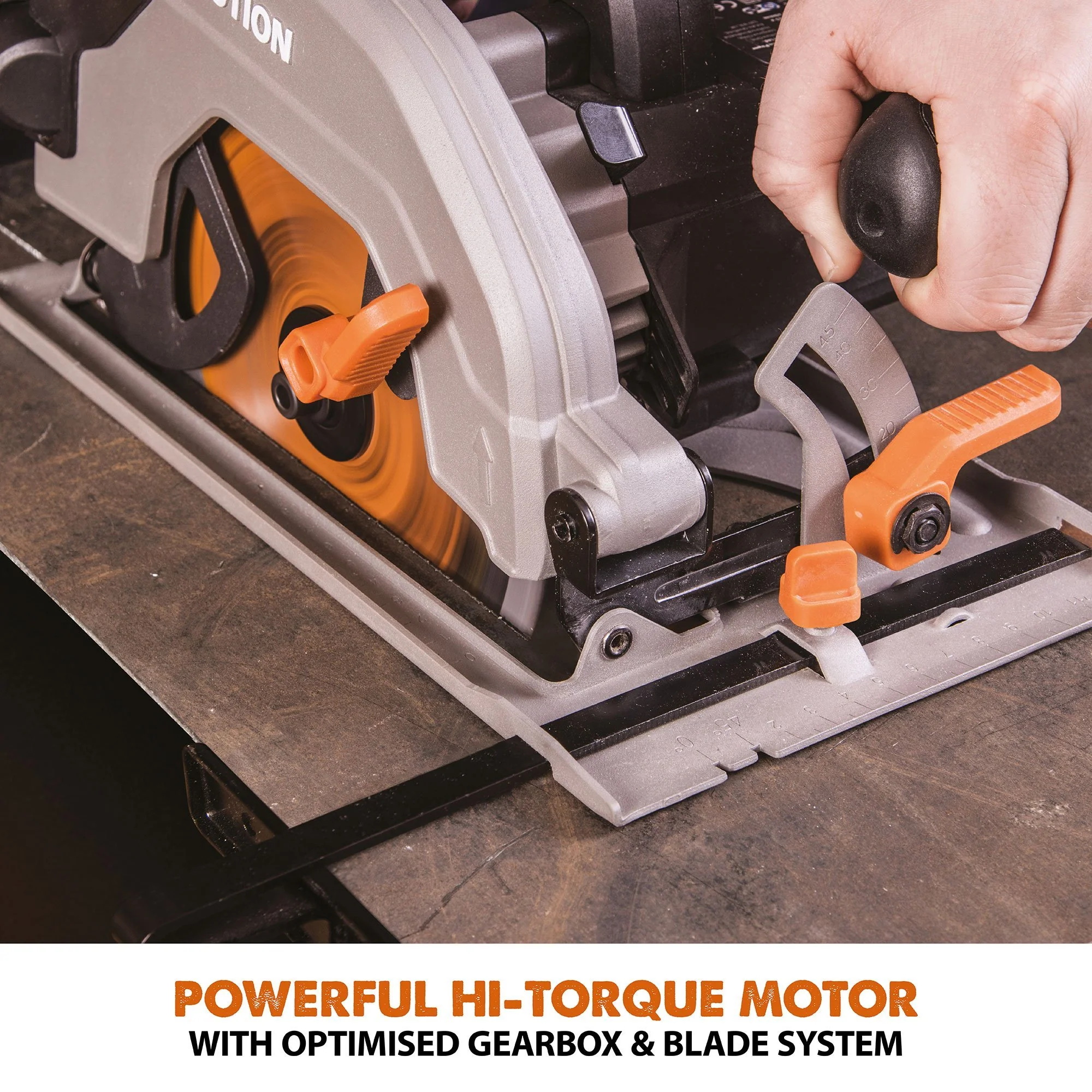 Evolution R165CCSL 165mm Circular Saw with TCT Multi-Material Cutting Blade - Image 7