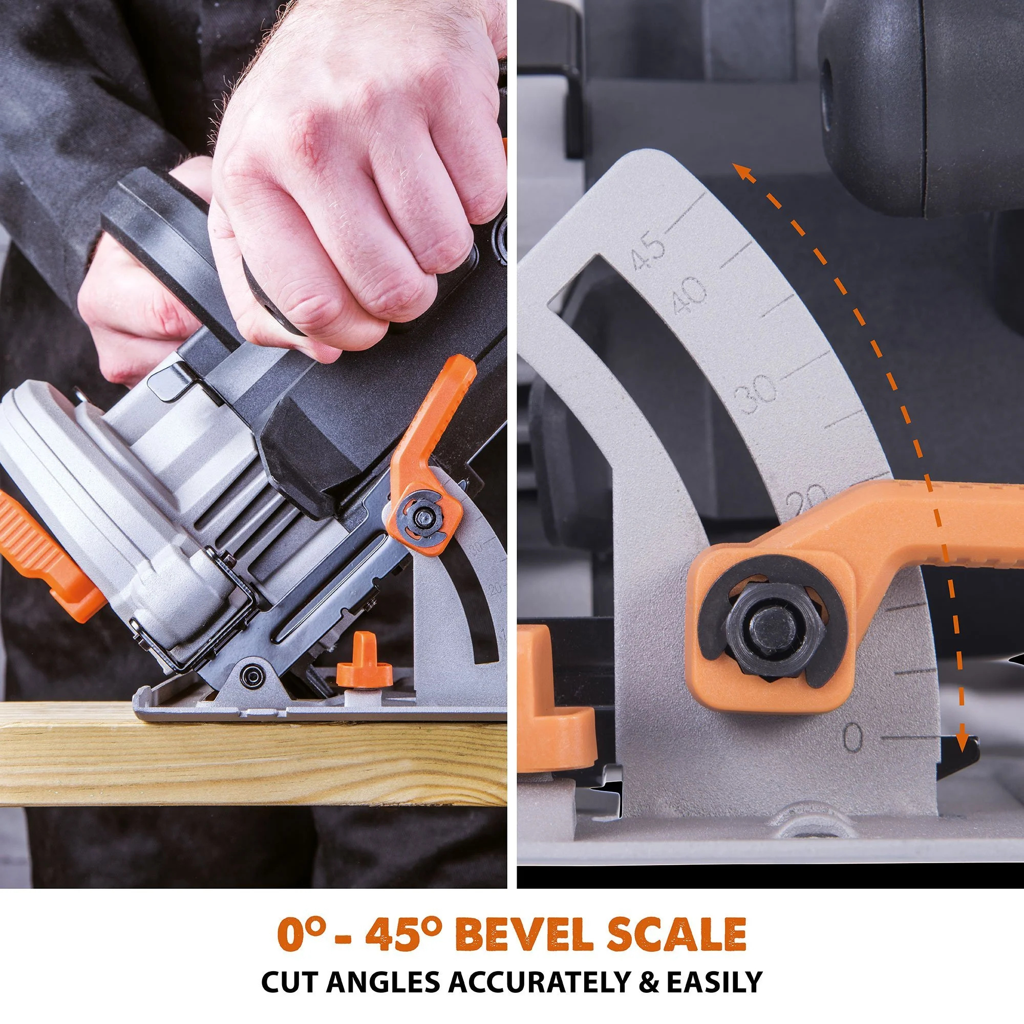 Evolution R165CCSL 165mm Circular Saw with TCT Multi-Material Cutting Blade - Image 9