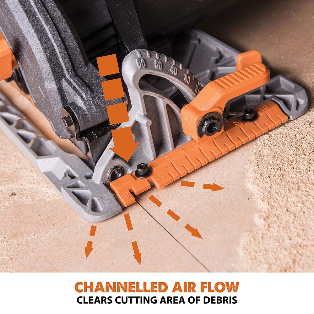 Evolution R185CCS 185mm Circular Saw with TCT Multi-Material Cutting Blade (Refurbished - Like New) - Image 11