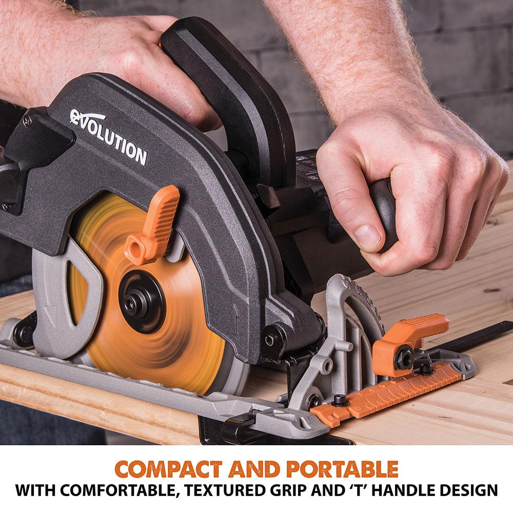 Evolution R185CCS 185mm Circular Saw with TCT Multi-Material Cutting Blade (Refurbished - Like New) - Image 12