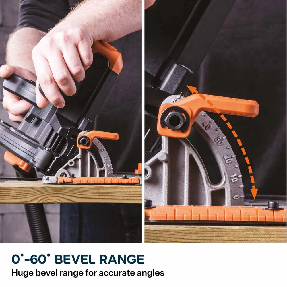 Evolution R185CCS 185mm Circular Saw with TCT Multi-Material Cutting Blade - Image 9
