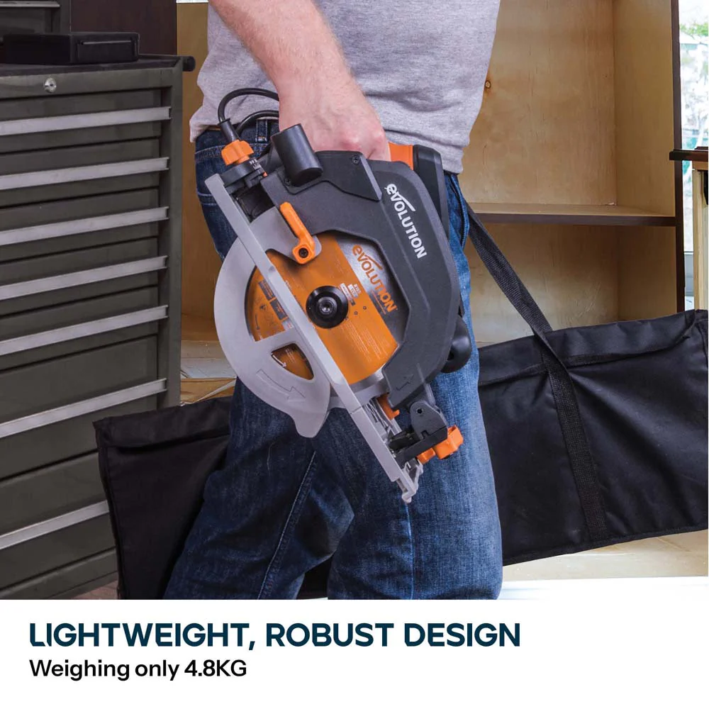 Evolution R185CCSX+ 185mm Circular Saw with TCT Multi-Material Cutting Blade - Image 16
