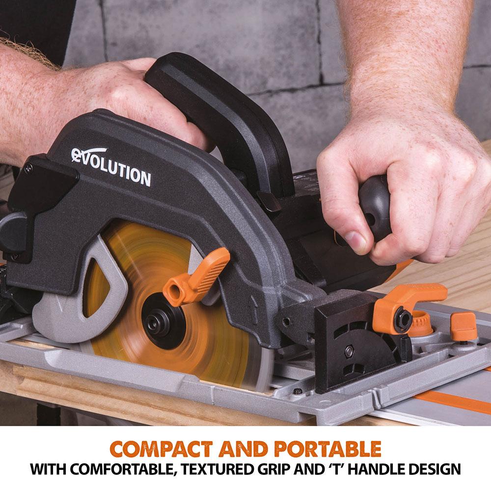 Evolution R185CCSX - 185mm Circular Saw with TCT Multi-Material Cutting Blade (Refurbished - Like New) - Image 12