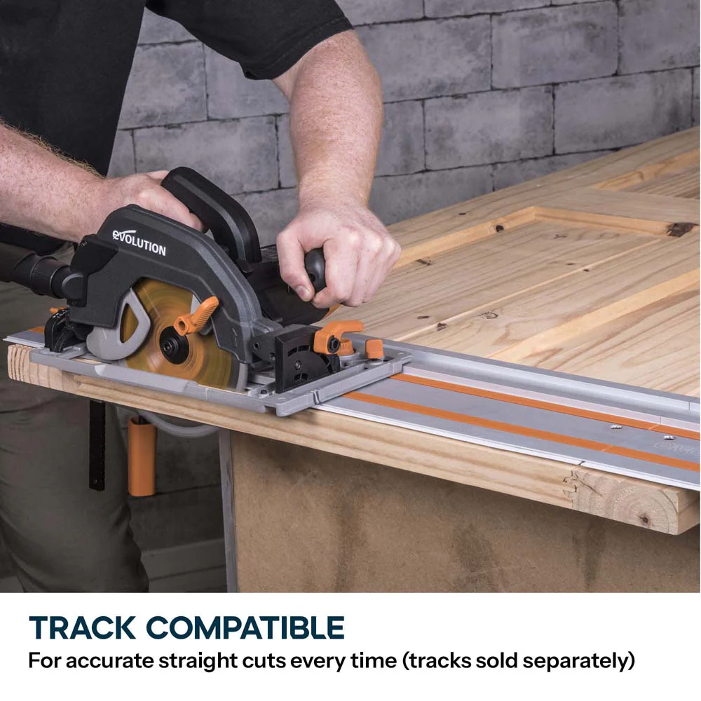 Evolution R185CCSX+ 185mm Circular Saw with TCT Multi-Material Cutting Blade - Image 4