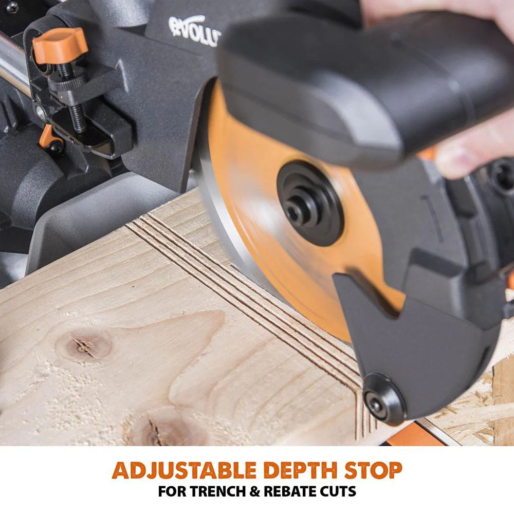 Evolution R210SMS-300+ Sliding Mitre Saw With TCT Multi-Material Cutting Blade (Refurbished - Like New) - Image 13