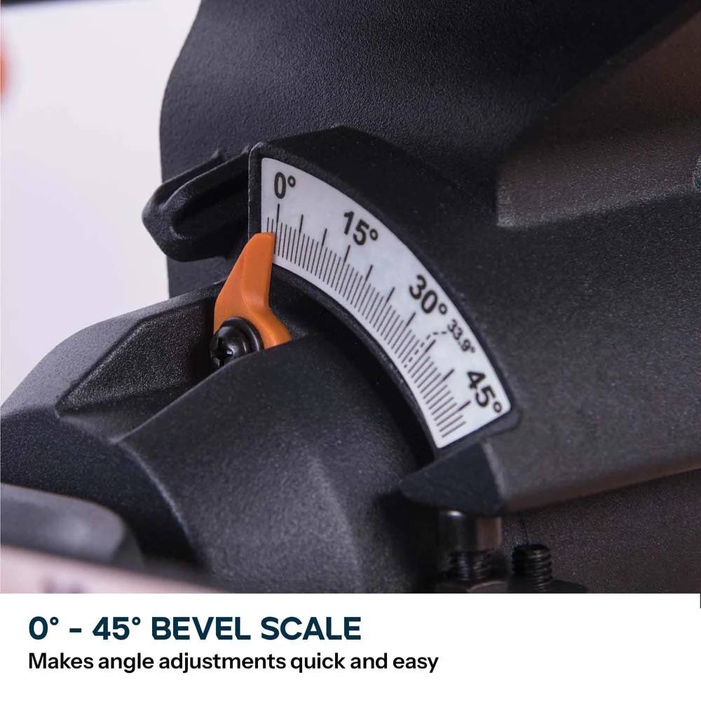 Evolution R210SMS+ 210mm Sliding Compound Mitre Saw With TCT Multi-Material Cutting Blade - Image 8
