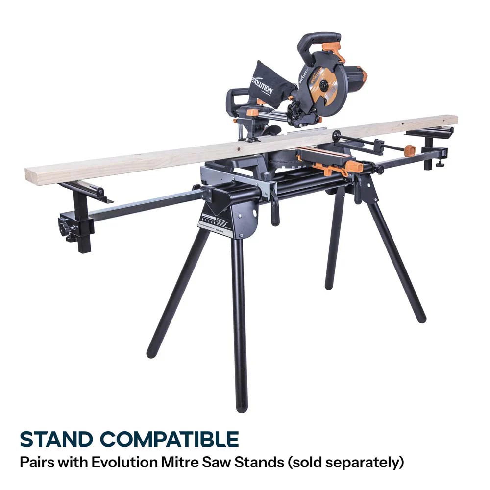 Evolution R210SMS-300+ 210mm Sliding Compound Mitre Saw With TCT Multi-Material Cutting Blade - Image 18