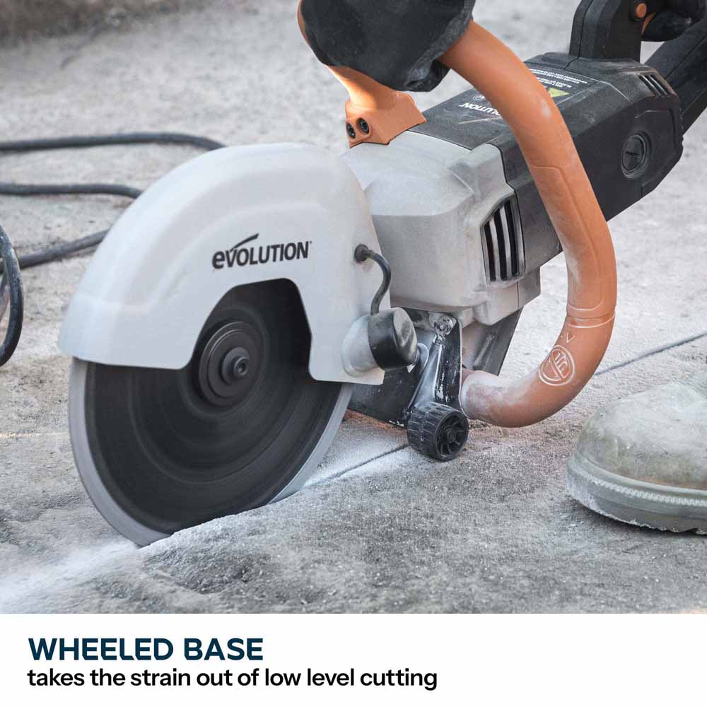 Evolution R230DCT 230mm 9" Electric Disc Cutter Concrete Saw with Diamond Blade - Image 10