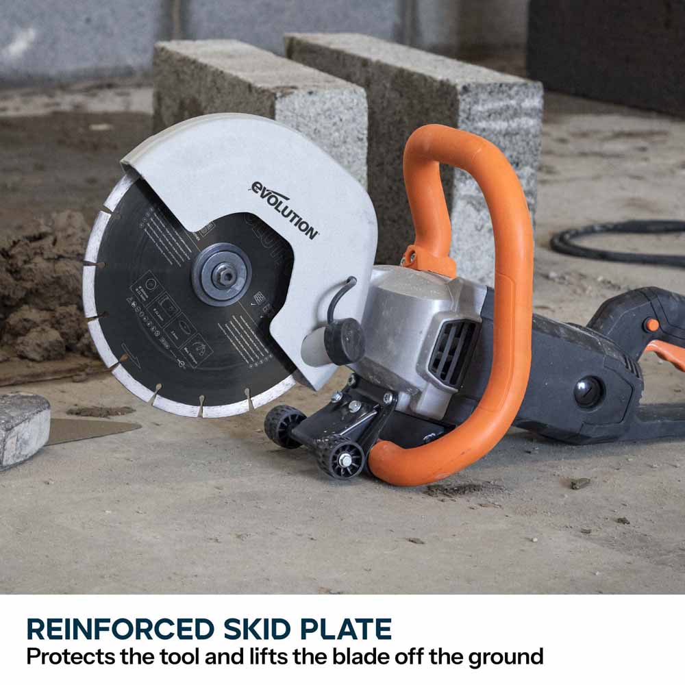 Evolution R230DCT 230mm 9" Electric Disc Cutter Concrete Saw with Diamond Blade - Image 9