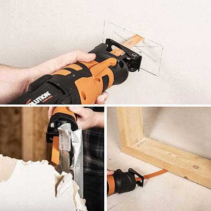 Evolution Corded Reciprocating Saw 850W (230v) Including 4 Blades | R230RCP - Image 3