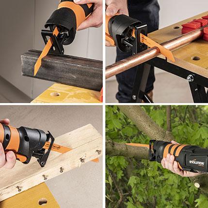 Evolution Corded Reciprocating Saw 850W (230v) Including 4 Blades | R230RCP - Image 4