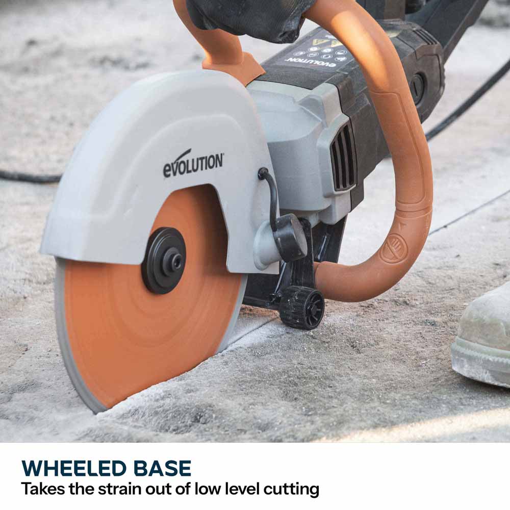 Evolution R255DCT 255mm 10" Electric Disc Cutter Concrete Saw with Premium Diamond Blade - Image 10